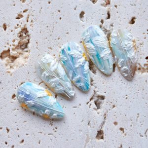 use White Gypsum Gel to drawing nail art