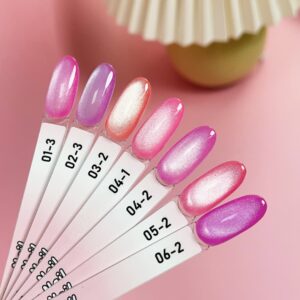 Pink Cat Eye Gel Polish Rose Red Magnet Gel