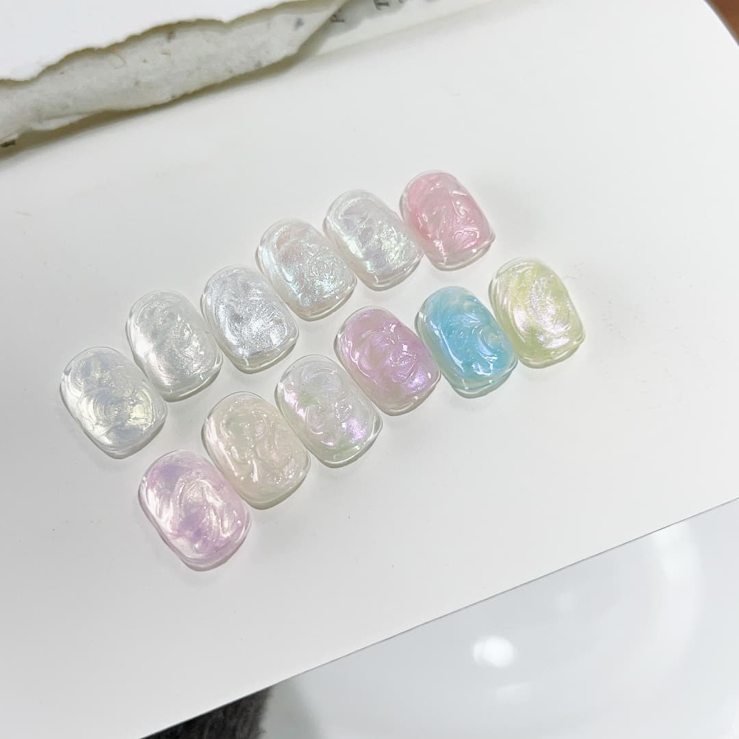 12 Colors Play Palette 3D Pearl Gel Painting Nail Art - Image 3